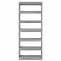 Preview: Bücherregal Grau Sonoma 80 x 30 x 198 cm Holzwerkstoff