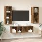 Preview: ARDEBO.de - TV-Schrank Set 3 pcs Altholz 37 x 37 x 142,5 cm Holzwerkstoff