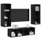 Preview: TV-Schrank Set 3 pcs Schwarze Eiche 37 x 37 x 142,5 cm