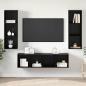 Preview: TV-Schrank Set 3 pcs Schwarze Eiche 37 x 37 x 142,5 cm