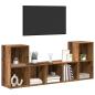 Preview: TV-Schrank Set 3 pcs Braun 107 x 35 x 37 cm Holzwerkstoff