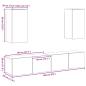 Preview: TV-Schrank-Set 4 pcs Altholz 160 x 30 x 30 cm Holzwerkstoff