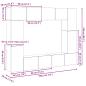 Preview: TV-Schrank-Set 8 pcs Altholz 80 x 30 x 30 cm Holzwerkstoff