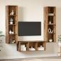 Preview: TV-Schrank Set 3 pcs Altholz 37 x 37 x 142,5 cm Holzwerkstoff