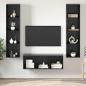 Preview: ARDEBO.de - TV-Schrank Set 3 pcs Schwarze Eiche 37 x 37 x 142,5 cm