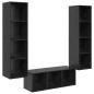 Preview: TV-Schrank Set 3 pcs Schwarze Eiche 37 x 37 x 142,5 cm