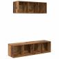 Preview: TV-Schrank Set 2 pcs Altholz 37 x 37 x 142,5 cm Holzwerkstoff