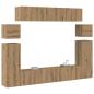 Preview: TV-Schrank-Set 8 pcs Braun 30,5 x 30 x 90 cm Holzwerkstoff