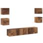 Preview: TV-Schrank-Set 6 pcs Braun 160 x 30 x 30 cm Holzwerkstoff