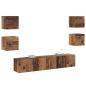 Preview: TV-Schrank-Set 6 pcs Braun 160 x 30 x 30 cm Holzwerkstoff