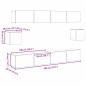 Preview: TV-Schrank-Set mit Regal Wandmontiert mit Speicher mit Tür 6 pcs Altholz 100 x 30 x 30 cm Holz
