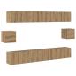 Preview: TV-Schrank-Set 6 pcs Handwerklich alt 100 x 30 x 30 cm