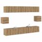 Preview: TV-Schrank-Set 6 pcs Handwerklich alt 100 x 30 x 30 cm