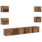 Preview: TV-Schrank-Set 6 pcs Braun 200 x 30 x 30 cm Massivholz Akazie