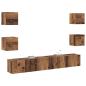 Preview: TV-Schrank-Set 6 pcs Braun 200 x 30 x 30 cm Massivholz Akazie