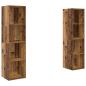 Preview: TV-Schrank-Set 2 pcs Braun 37 x 37 x 142,5 cm Holzwerkstoff