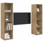 Preview: TV-Schrank-Set 2 pcs Braun 37 x 37 x 142,5 cm Holzwerkstoff