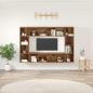 Preview: ARDEBO.de - TV-Schrank-Set 4 pcs Braun 37 x 37 x 142,5 cm Holzwerkstoff
