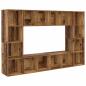 Preview: TV-Schrank-Set 4 pcs Braun 37 x 37 x 142,5 cm Holzwerkstoff