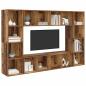 Preview: TV-Schrank-Set 4 pcs Braun 37 x 37 x 142,5 cm Holzwerkstoff