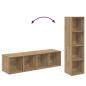 Preview: TV-Schrank-Set 4 pcs Braun 37 x 37 x 142,5 cm Holzwerkstoff
