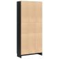 Preview: Bücherregal Schwarze Eiche 82,5 x 30,5 x 185 cm Holzwerkstoff