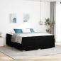 Preview: ARDEBO.de - Bettgestell Schwarz 180 x 200 cm Stoff