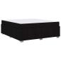 Preview: Bettgestell Schwarz 180 x 200 cm Stoff