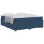Preview: Bettgestell Blau 180 x 200 cm Stoff