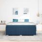 Preview: Bettgestell Blau 180 x 200 cm Stoff