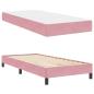 Preview: Boxspringbett mit Matratze Rosa 100 x 200 cm Samt