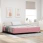 Preview: ARDEBO.de - Boxspringbett mit Matratze Rosa 200 x 200 cm Samt