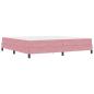 Preview: Boxspringbett mit Matratze Rosa 200 x 200 cm Samt