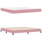 Preview: Boxspringbett mit Matratze Rosa 200 x 200 cm Samt