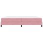 Preview: Boxspringbett mit Matratze Rosa 200 x 200 cm Samt
