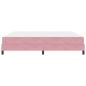 Preview: Boxspringbett mit Matratze Rosa 200 x 200 cm Samt