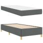Preview: Boxspringbett Dunkelgrau und Braun und Weiß und Dunkelgrau