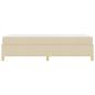 Preview: Boxspringbett Sonstiges Weiß und Creme 90 x 190 cm Stoff