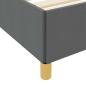 Preview: Boxspringbett Dunkelgrau und Weiß und Dunkelgrau 140 x 190 cm