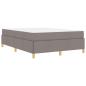 Preview: Boxspringbett Taupe und Beige und Weiß 140 x 200 cm der Schaum