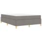 Preview: Boxspringbett Taupe und Beige und Weiß 140 x 200 cm der Schaum
