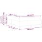 Preview: Boxspringbett Hellgrau und Weiß und Hellgrau 160 x 200 cm Stoff