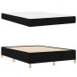 Preview: Boxspringbett Schwarz und Weiß und Schwarz 160 x 200 cm Stoff