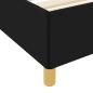 Preview: Boxspringbett Schwarz und Weiß und Schwarz 160 x 200 cm Stoff