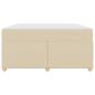 Preview: Bettgestell Sonstiges Creme 140 x 200 cm Stoff