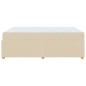 Preview: Bettgestell Sonstiges Creme 140 x 200 cm Stoff