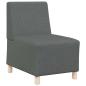 Preview: Modulares Armfreies Sofa 2 stk. Dunkelgrau Stoff