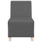 Preview: Modulares Armfreies Sofa 2 stk. Dunkelgrau Stoff