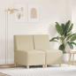 Preview: ARDEBO.de - Sofa Stuhl Hellgrau 55 cm Stoff 2 pcs Creme 55 x 74 x 82 cm