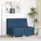 Preview: ARDEBO.de - Sofa Stuhl Hellgrau 55 cm Stoff 2 pcs Blau 55 x 74 x 82 cm